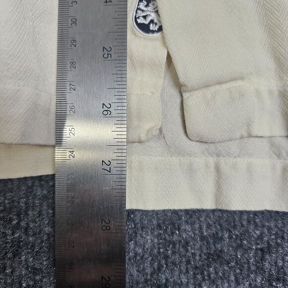 Nat Nast Men’s Button-Up Shirt Silk blend Short Sleeve White Cream Sz XL - Picture 10 of 10